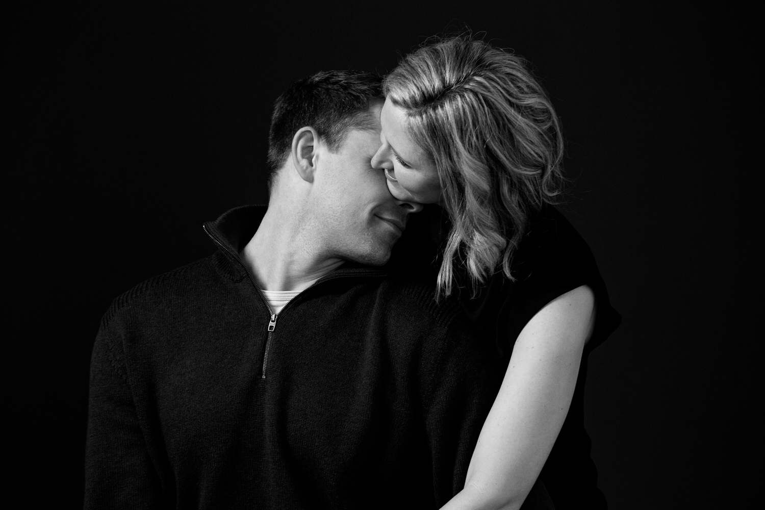 A couple shoot photographed in Calgary's best photo studio